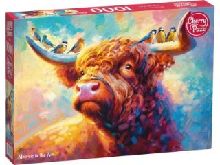 Obrázek z Puzzle CHERRY skotský náhorní skot 1000 dílků 